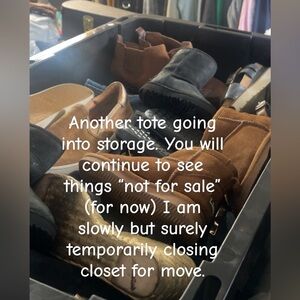 Moving and temporarily closing closet. Get it before it’s “not for sale”